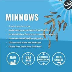 Vital Cat Freeze-Dried All-Natural Minnows Cat Treats, 0.5 Oz. -Zoo Shop 51GnPerVRWL