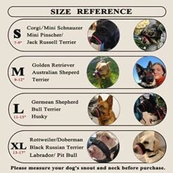 Barkless Dog Muzzle, Soft Padded Comfy Muzzle For Biting And Chewing, Adjustable Muzzle For Small, Medium, Large Dogs Corgi Labrador, Allows Drinking And Panting -Zoo Shop 51GwSvnGuQL