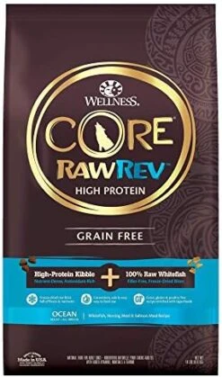 Wellness CORE RawRev Grain-Free Dry Small Dog Food, Natural Ingredients, Made In USA With Real Freeze-Dried Meat (Adult, Small Breed, 4 Lbs) -Zoo Shop 51H4avvpztL. AC 1