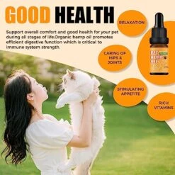 Tuna Flavor Hemp Oil For Cats -Hemp Oil For Dogs And Cats - Helps Pets With Anxiety, Pain, Digestion, Immunity, Hip And Joint Support, And Skin Health - Omega 3, 6, 9, Vitamin B C D -Zoo Shop 51H9hSYHtxL