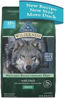 Blue Buffalo Wilderness High Protein Natural Adult Dry Dog Food Plus Wholesome Grains, Chicken 24 Lb Bag -Zoo Shop 51HEwnmuADL. AC 1