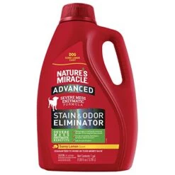 Nature's Miracle Advanced Dog Stain And Odor Eliminator Spray, Spot Stain And Pet Odor Remover, Sunny Lemon Scent, 1 Gallon