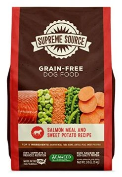 Supreme Source Grain Free Dry Dog Food, Salmon & Sweet Potato Recipe, 5 Pound Bag