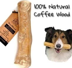 Pet Full House WoofWood Dog Chew Sticks, Safe, Natural & Healthy Chew Toys, Real Coffee Wood, Long Lasting, Durable Chewable Stick And Toy, Aggressive Chewers For Dogs, Dog Chew Bones (Medium) -Zoo Shop 51HVC NPBqL. AC