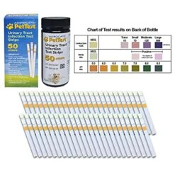 UTI Test Strips For Dogs & Cats Detect A Urinary Tract Infection In Your Pet. Use PetTest Cat & Dog UTI Test Strips At Home For An Easy Urine Test. UTI Test For Cats & Dogs Help Manage Pet Health. -Zoo Shop 51HXzHfuwoL