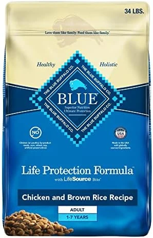 Blue Buffalo Dog Food, Life Protection Formula, Natural Chicken & Brown Rice Flavor, Adult Dry Dog Food, 34 Lb Bag 10 Blue Buffalo Dog Food, Life Protection Formula, Natural Chicken & Brown Rice Flavor, Adult Dry Dog Food, 34 Lb Bag - Image 8