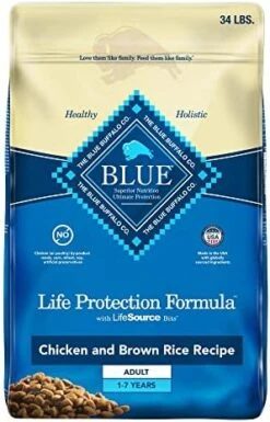 Blue Buffalo Life Protection Formula Natural Adult Dry Dog Food, Chicken And Brown Rice 30-lb -Zoo Shop 51HYAE srOL. AC