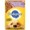 PEDIGREE CHOPPED GROUND DINNER Adult Soft Wet Dog Food With Hearty Chicken, 3.5 Oz Pouches, 16 Pack -Zoo Shop 51HbxiNLu0L