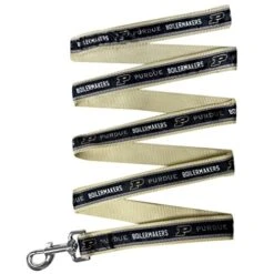 NCAA PET Leash Purdue Boilermakers Dog Leash, Large Collegiate Team Leash For Dogs & Cats. A Sporty, Shiny & Colorful Cat Leash & Dog Leash Licensed By The College