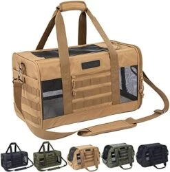 VEAGIA Cat Carrier,Pet Carrier,Cat Carriers For Medium Cats Under 25,Soft Puppy Travel Bag Carriers For Small Dogs Airline Approved -Zoo Shop 51HfRLz54yL. AC