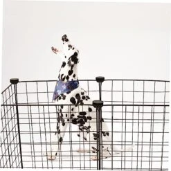 BUGUUYO 1 Set Pet Fence Decorative Fence Animal Barrier Fence Foldable Fence Outdoor Guinea Pig Playpen Metal Exercise Pen Outdoor Dog Playpen Pet Metal House Cat Playpen Sleeping Cage -Zoo Shop 51HkIlF66bL