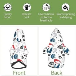 Shrimp Pattern Sea Food Pet Dog Costume Pets Wear Hoodies Fall Cloth Sweaters Sweatshirts Jacket Pullover -Zoo Shop 51HvvcZkdpL