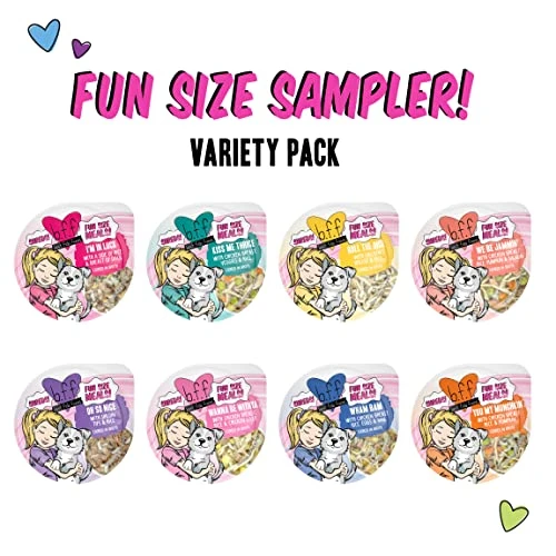Weruva B.F.F. Best Fido Friend Fun Size Meals, Fun Size Sampler Variety Pack, 2.75oz Round Cup (Pack Of 8) 4 Weruva B.F.F. Best Fido Friend Fun Size Meals, Fun Size Sampler Variety Pack, 2.75oz Round Cup (Pack Of 8) - Image 2