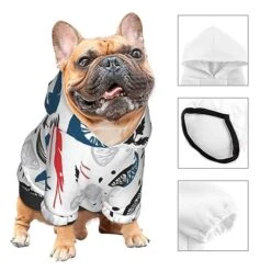 Shrimp Pattern Sea Food Pet Dog Costume Pets Wear Hoodies Fall Cloth Sweaters Sweatshirts Jacket Pullover -Zoo Shop 51I7MjOzA9L