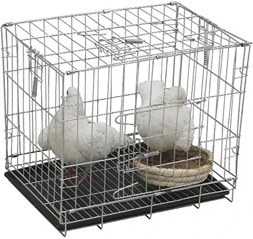 Kelendle Pigeon Cage Rabbit Cage Small Animal Cage Pet Habitat Wire Pet Home Frame Bunny House With Food Dish Tray Accessories For Medium Bird Parrot Chicken Duck Cat (19.7x13.8x16.6 Inches) 8 Kelendle Pigeon Cage Rabbit Cage Small Animal Cage Pet Habitat Wire Pet Home Frame Bunny House With Food Dish Tray Accessories For Medium Bird Parrot Chicken Duck Cat (19.7x13.8x16.6 Inches) - Image 6