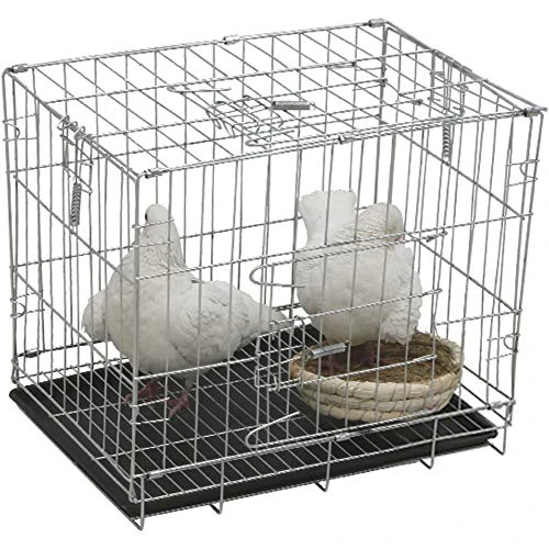 Kelendle Pigeon Cage Rabbit Cage Small Animal Cage Pet Habitat Wire Pet Home Frame Bunny House With Food Dish Tray Accessories For Medium Bird Parrot Chicken Duck Cat (19.7x13.8x16.6 Inches) 3 Kelendle Pigeon Cage Rabbit Cage Small Animal Cage Pet Habitat Wire Pet Home Frame Bunny House With Food Dish Tray Accessories For Medium Bird Parrot Chicken Duck Cat (19.7x13.8x16.6 Inches)
