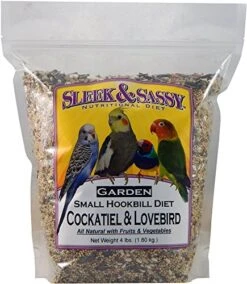 Garden Small Hookbill Bird Food For Cockatiels, Lovebirds, Quaker Parrots & Small Conures (4 Lbs.)