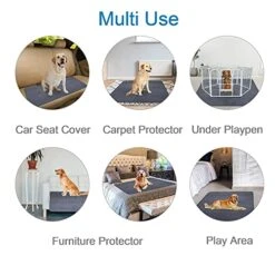 Non-Slip Dog Pads 65 X 48, Washable Puppy Pads With Fast Absorbent, Waterproof For Training, Whelping, Housebreaking, For Playpen, Crate, Kennel -Zoo Shop 51IaPSVWxPL