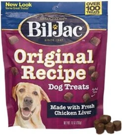 Bil-Jac Dog Treats - Original Recipe Chicken Liver Soft Puppy Training Treat Rewards, 20oz Resealable Double Zipper Pouch (2-Pack) -Zoo Shop 51Iz8b4fFoL. AC