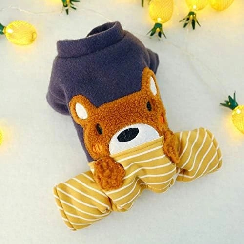 Dog Clothes Puppy Dog Teddy Schnauzer Pomeranian Bichon Dog Cute Pet Clothes Warm Casual Panda Four-Legged Clothes A2 XS A2 XS 6 Dog Clothes Puppy Dog Teddy Schnauzer Pomeranian Bichon Dog Cute Pet Clothes Warm Casual Panda Four-Legged Clothes A2 XS A2 XS - Image 4