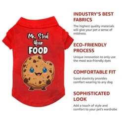GENERIC Mr. Steal Your Food Dog Polo Shirt - Funny Dog T-Shirt - Cookie Dog Clothing - Blue, XL -Zoo Shop 51JLCbBuJRL