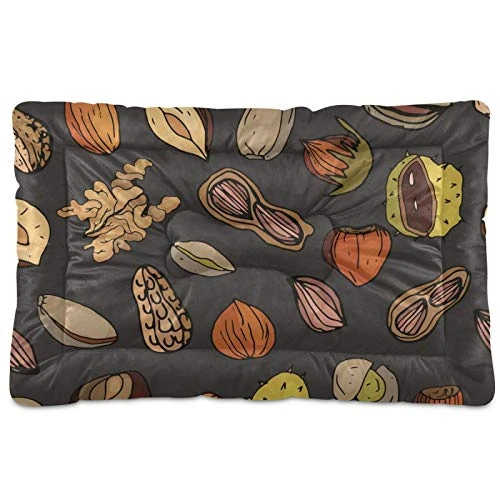 Dog Bed Cartoon Healthy Food Nuts Crate Pad Mat 24''x18'' Washable Pet Bed Cat Beds Soft Dog Mattress- Anti-Slip Kennel Pad Luxury Color 3 Dog Bed Cartoon Healthy Food Nuts Crate Pad Mat 24''x18'' Washable Pet Bed Cat Beds Soft Dog Mattress- Anti-Slip Kennel Pad Luxury Color