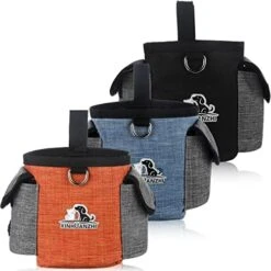 3 Pcs Dog Treat Pouch Dog Treat Training Pouch Washable Dog Treat Bag With Waist Strap And Poop Bag Dispenser For Carry Puppy Pet Toys, Kibble, Treats Holder, 2 Ways To Wear (Simple) -Zoo Shop 51Jlc1X0mTL. AC
