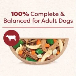 Cesar Wholesome Bowls Adult Soft Wet Dog Food Beef, Chicken, Carrots, Barley & Green Beans Recipe, (10) 3 Oz. Bowls -Zoo Shop 51JlxDqNafL