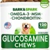 Glucosamine Dog Treats - Joint Pain Relief Supplement - Advanced Formula With Chondroitin, MSM, Omega-3 - Hip & Joint Care - Made In USA - Bacon Flavor - 120 Chews 1 Glucosamine Dog Treats - Joint Pain Relief Supplement - Advanced Formula With Chondroitin, MSM, Omega-3 - Hip & Joint Care - Made In USA - Bacon Flavor - 120 Chews -Zoo Shop 51JxEVpgbgL