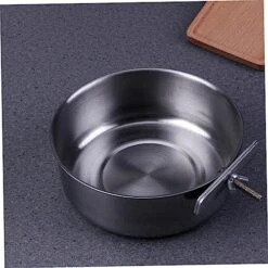 POPETPOP 3pcs Pet Hanging Food Bowl Stainless Steel Coop Cups Parrot Dish Dispenser Bowl For Parrot Bird Feeding Bowl Silver Food Box Feed Water Dog Water Bowls Bowl For Birds Bird Dish Cup -Zoo Shop 51JyIT7NcaL