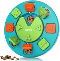 NPET Dog Puzzle Toy, Interactive Dog Toys For Small & Medium Dogs, Dog Enrichment Toys For Pet IQ Training & Mental Enrichment (Green, Level 1) 16 NPET Dog Puzzle Toy, Interactive Dog Toys For Small & Medium Dogs, Dog Enrichment Toys For Pet IQ Training & Mental Enrichment (Green, Level 1) -Zoo Shop 51K26MGw9gL. AC