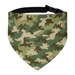GENERIC Armys Camouflage Pattern Dog Bandana,Dog Bandanas Triangle Bibs Scarf Accessories Minimal Head Cicumference