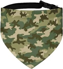 GENERIC Armys Camouflage Pattern Dog Bandana,Dog Bandanas Triangle Bibs Scarf Accessories Minimal Head Cicumference -Zoo Shop 51K2A2IvU6L. AC