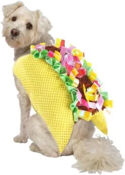 Dog Taco Halloween Costume Taco Design Cosplay Pet Costumes For Dogs And Cats （Yellow, Medium） -Zoo Shop 51K3RKL EL. AC 2