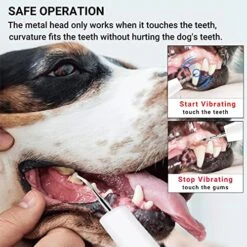HURKEYE Dog Tooth Plaque Remover, Pet Ultrasonic Tooth Cleaner, Dog Teeth Cleaning Kit, Dental Tartar Remover For Teeth Stains For Dogs And Cats, Dog Tooth Brushing Kit -Zoo Shop 51K57ljdEOL