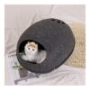 YangYan Pet Cat Bed Cave Sleeping House Nest Kennel Felt Cloth Zipper Pet Cat Basket Egg Shape Pet Bed Mat Cushion For Cats Small Dogs (Color : D, Size : 47x39x25cm) -Zoo Shop 51K8SQruX2L