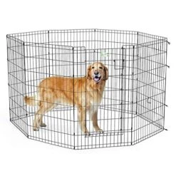 Midwest Black Contour Exercise Pen For Dogs, 42" H, Large