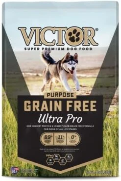 Victor Super Premium Dog Food – Grain Free Ultra Pro Dry Dog Food – High Protein, Low Carb Dog Food For Active Dogs – 42% Protein Dog Food For Sporting Dogs Of All Breeds & Sizes, 5 Lb -Zoo Shop 51KGuygqH5L. AC