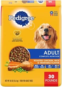 Pedigree Complete Nutrition Adult Dry Dog Food Roasted Chicken, Rice & Vegetable Flavor Dog Kibble, 40 Lb. Bag -Zoo Shop 51KJILK18ZL. AC