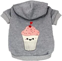 GENERIC Funny Cupcake Dog Hoodie - Kawaii Food Dog Coat - Cute Dog Clothing - Black, L -Zoo Shop 51KP8KheTVL. AC