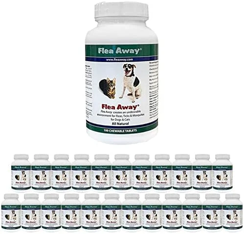 Flea Away All Natural Supplement For Fleas, Ticks, And Mosquitos Prevention For Dogs And Cats, 100 Chewable Treat Tablets, Single 13 Flea Away All Natural Supplement For Fleas, Ticks, And Mosquitos Prevention For Dogs And Cats, 100 Chewable Treat Tablets, Single - Image 11
