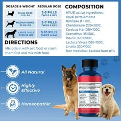 BestLife4Pets Hepatic Dog Liver Support - Dissolvable Homeopathic Liver And Digestive Canine Supplement For Liver Detox And Nutrient Absorption - 100% All Natural - Free Of Chemicals Or Additives 10 BestLife4Pets Hepatic Dog Liver Support - Dissolvable Homeopathic Liver And Digestive Canine Supplement For Liver Detox And Nutrient Absorption - 100% All Natural - Free Of Chemicals Or Additives -Zoo Shop 51KVzJO1IJL