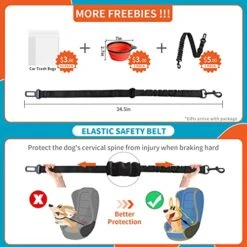 Famstar Dog Car Seat Cover For Back Seat 100% Waterproof Durable 600D 6-Layer Scratchproof Nonslip Pet Dog Seat Cover With Mesh Window For Dog Hammock For Car Trucks And SUV -Zoo Shop 51Kc8vCNKFL