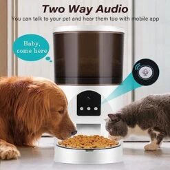 Automatic Dog Feeder With Camera, Smart Cat Food Dispenser With Camera, 6L Pet Feeder With APP Control, Built-in Microphone, PIR Motion Induction, 2.4G WiFi Connection & 150°Wide View Pet Feeder -Zoo Shop 51KxiRzmJGL