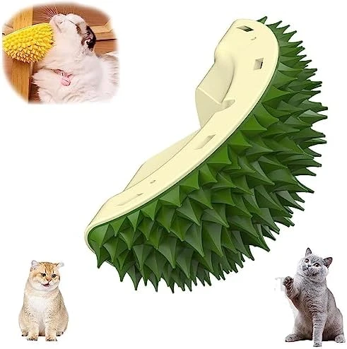 ZOVALI Durian Multifunctional Toys,Durian Cat Scratcher, Cat Scratcher Durian Comb, Massaging And Removing Floating Hair Cat Dog Mint Toys (Green+Yellow) 8 ZOVALI Durian Multifunctional Toys,Durian Cat Scratcher, Cat Scratcher Durian Comb, Massaging And Removing Floating Hair Cat Dog Mint Toys (Green+Yellow) - Image 6