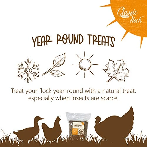 Classic Flock 5LB Dried Mealworms Non-GMO High Protein Treats For Chicken, Wild Birds, Ducks, Fish, Hedgehogs, Lizards, Reptiles 8 Classic Flock 5LB Dried Mealworms Non-GMO High Protein Treats For Chicken, Wild Birds, Ducks, Fish, Hedgehogs, Lizards, Reptiles - Image 6
