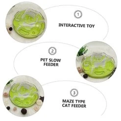 POPETPOP Cat Anti Choking Toy Doll Playsets Chew Toys Puppy Puzzle Small Puppy Toys Cat Puzzle Bowl Interactive Cat Food Bowl Cat Training Plaything Pet Cat Slow Feeding Toy Cat Maze Feeder -Zoo Shop 51LFBKIz7fL