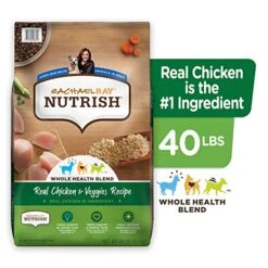 Rachael Ray Nutrish Premium Natural Dry Dog Food, Real Chicken & Veggies Recipe, 40 Pound Bag (Packaging May Vary) -Zoo Shop 51LKOzF7BZL
