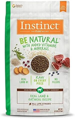 Instinct Be Natural Real Lamb & Oatmeal Recipe Natural Dry Dog Food, 24 Lb. Bag 9 Instinct Be Natural Real Lamb & Oatmeal Recipe Natural Dry Dog Food, 24 Lb. Bag - Image 7