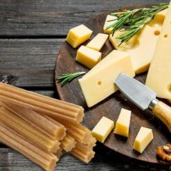 EcoKind Pet Treats Premium Gold Cheese Flavored Churro Chews | All Natural Himalayan Yak Cheese Dog Chew For Small To Large Dogs | Keeps Dogs Busy & Enjoying Indoors & Outdoor Use (10 Sticks) -Zoo Shop 51LekdknyuL